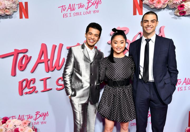 Jordan Fisher, Lana Condor and Noah Centineo starred in "To All the Boys: P.S. I Love You,"&nbsp;one of several Netflix rom-c