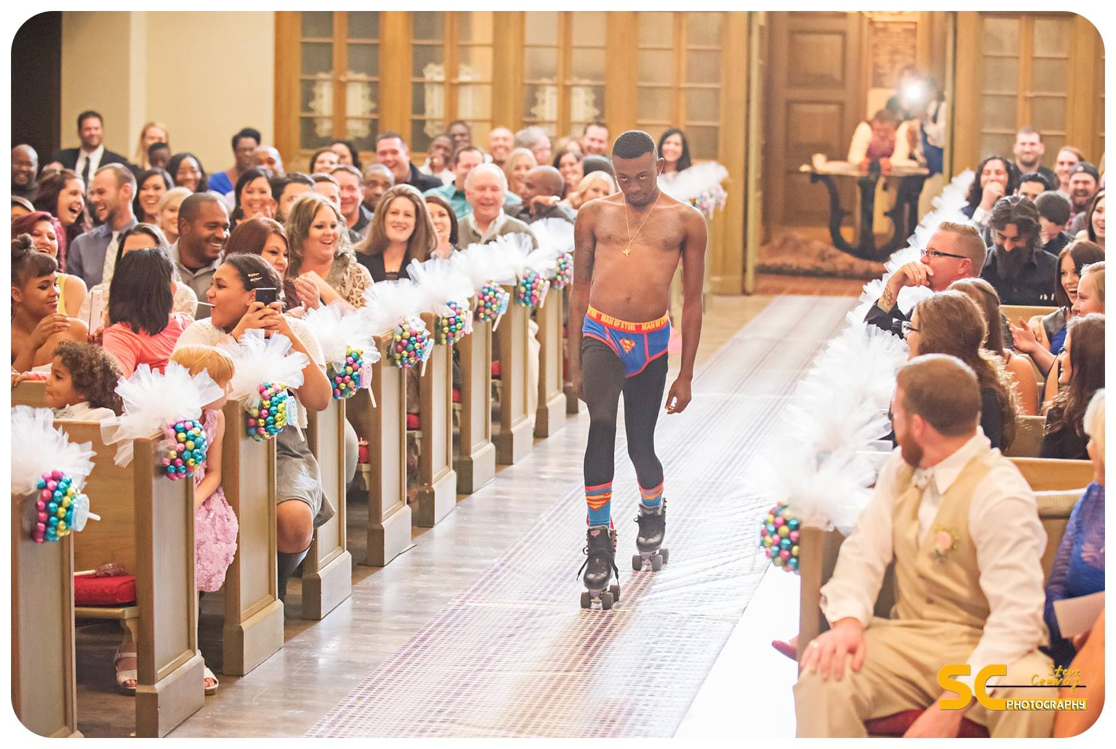 This Roller Skating Man Has Singlehandedly Elevated The Ring Bearer Game