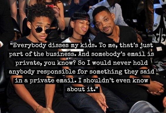 Will Smith Responds To Sony Executive’s Leaked Email Criticizing Jaden & Willow Smith