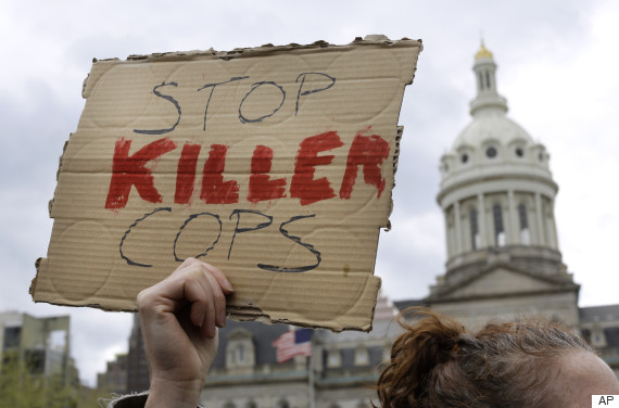 Protestors And Police Clash In Baltimore As March For Freddie Gray Heats Up
