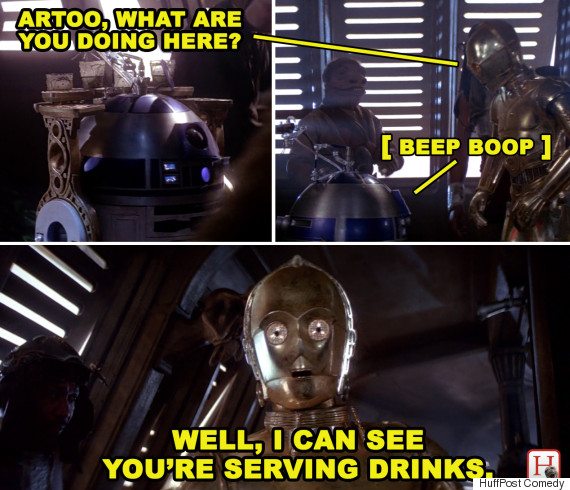 funniest scene in star wars