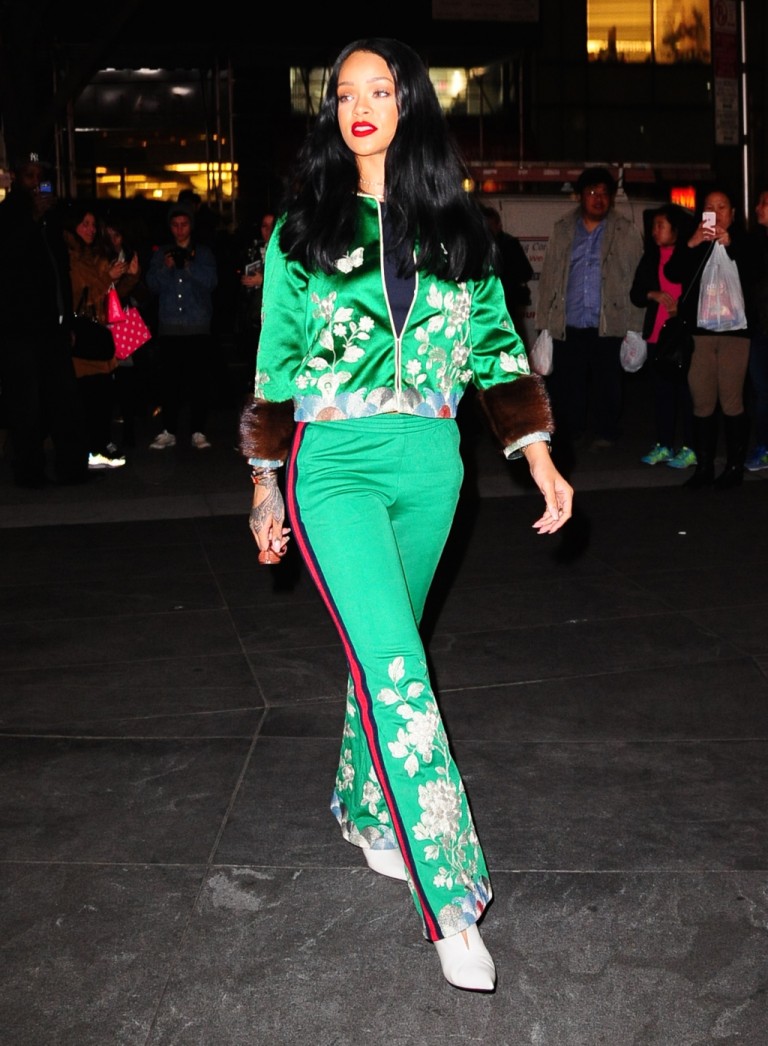 Rihanna Takes Her Love Of Green To A New (High Fashion) Level