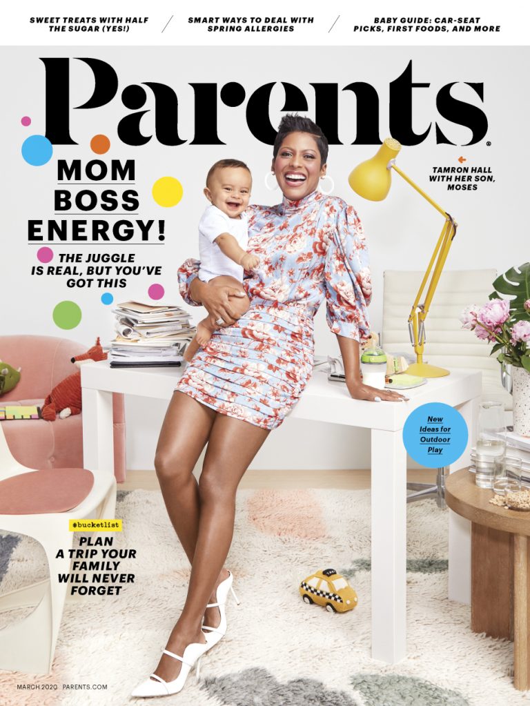 Baby Boy Joy! Tamron Hall & Son Moses Are Adorable On The March Cover Of Parents